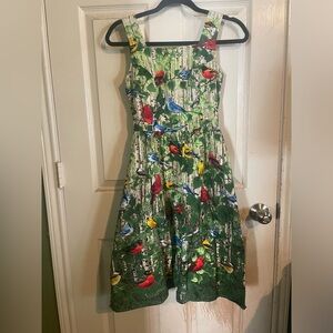 Modcloth bird print dress by Retrolicious.